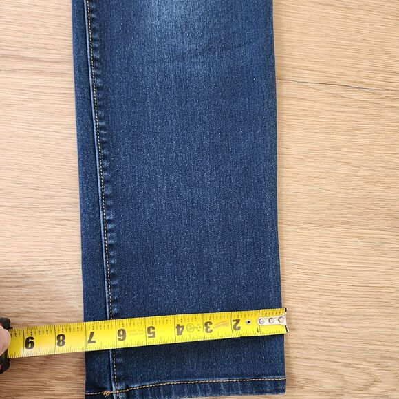 Bandolino Women's Straight Leg Jeans - Dark Blue - Picture 6 of 15